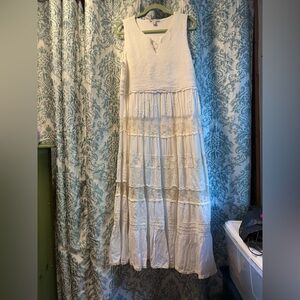 Coldwater Creek Maxi Dress with Lace Details